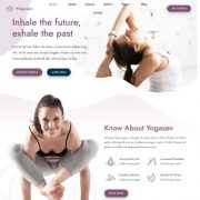 Mẫu website dịch vụ trung tâm yoga - Yogasan
