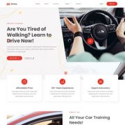 Mẫu website giới thiệu trung tâm đào tạo lái xe - Drivey