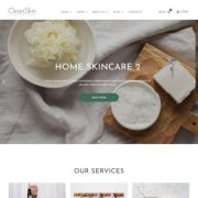 Mẫu website bán mỹ phẩm - CleanSkin