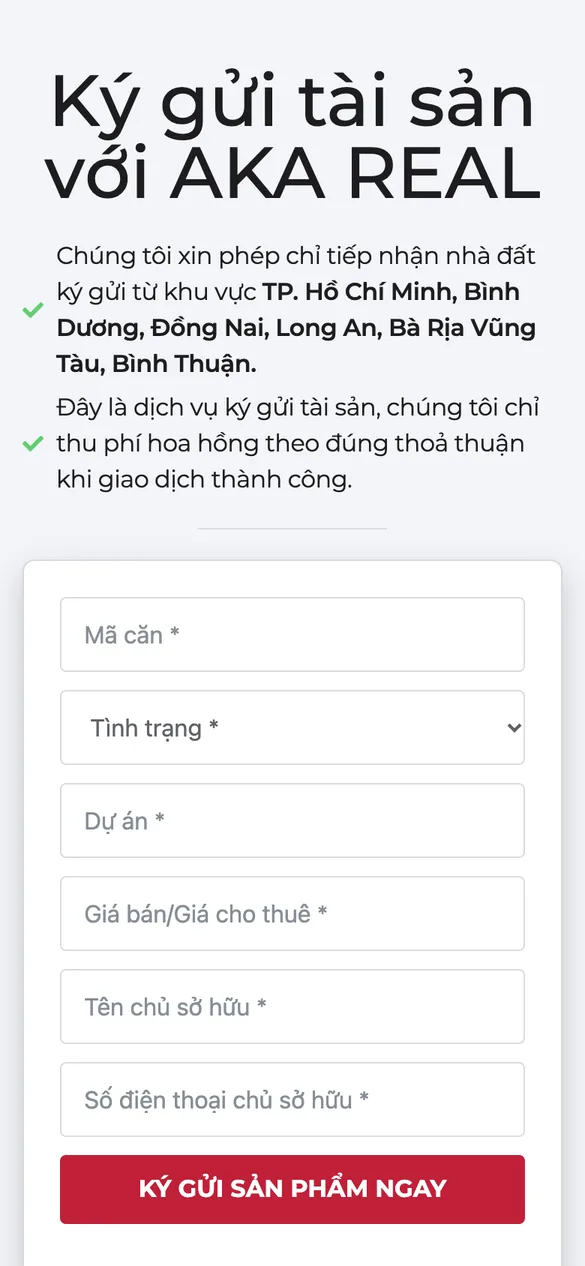 List a property on mobile