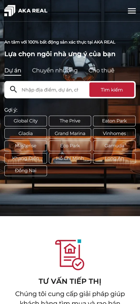 Search on mobile