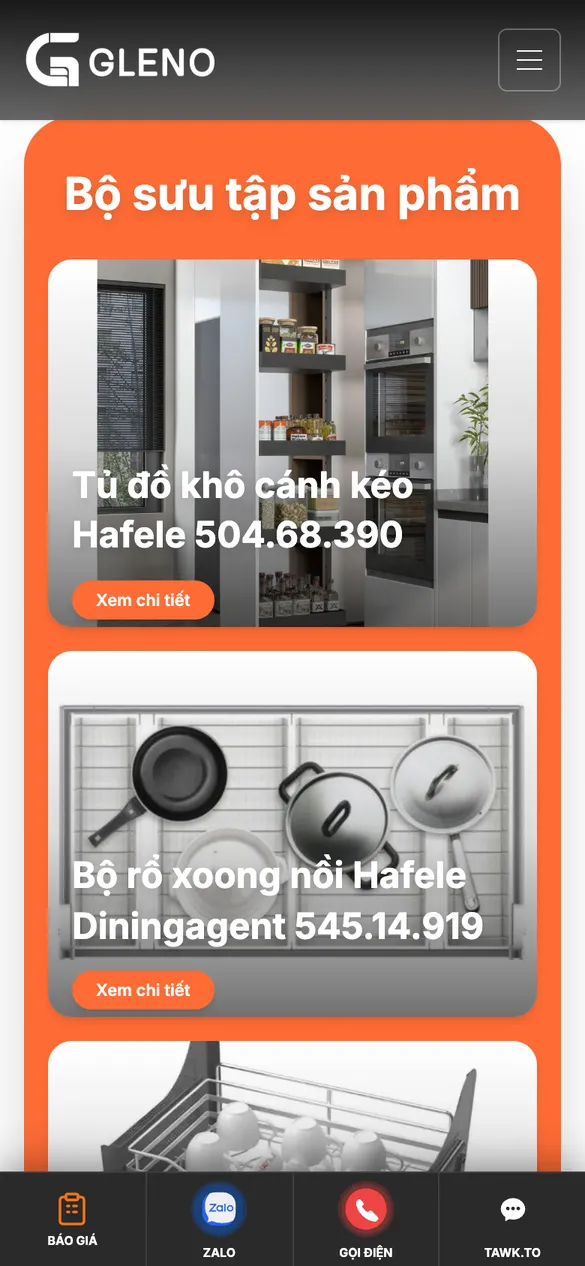 Lướt bộ sưu tập trên điện thoại