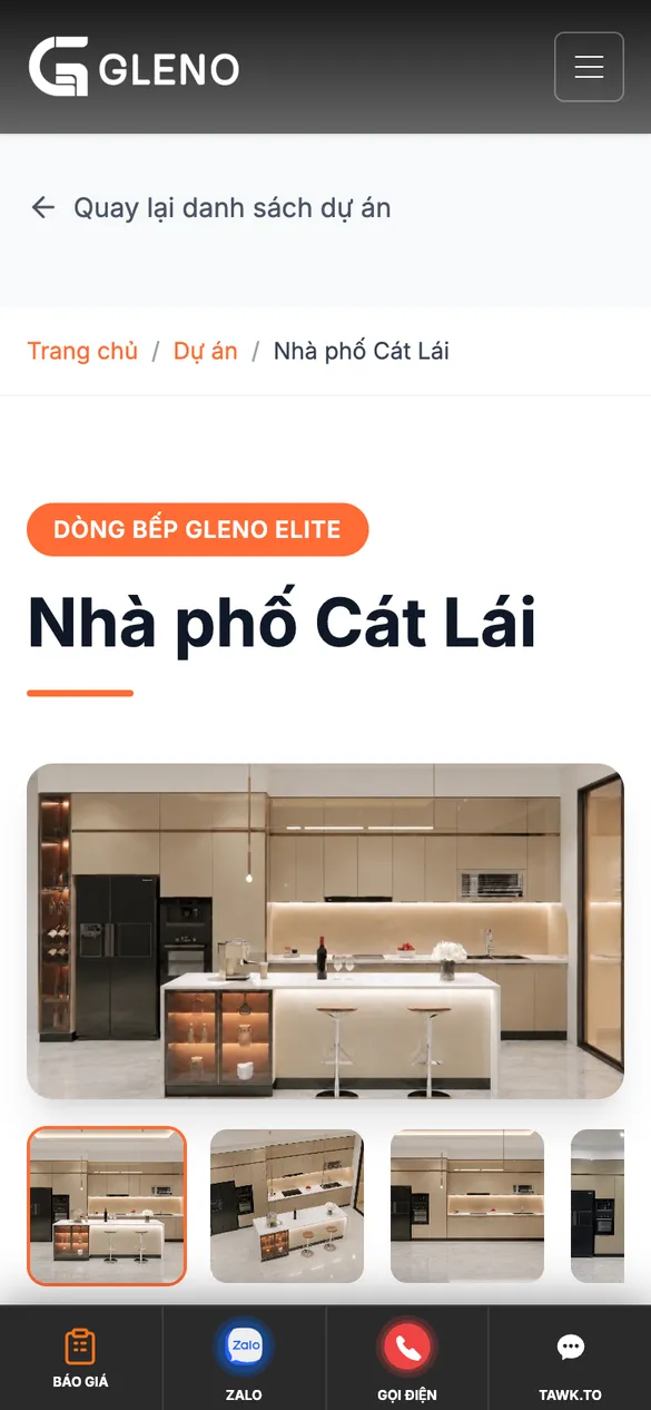 Xem công trình thật trên điện thoại