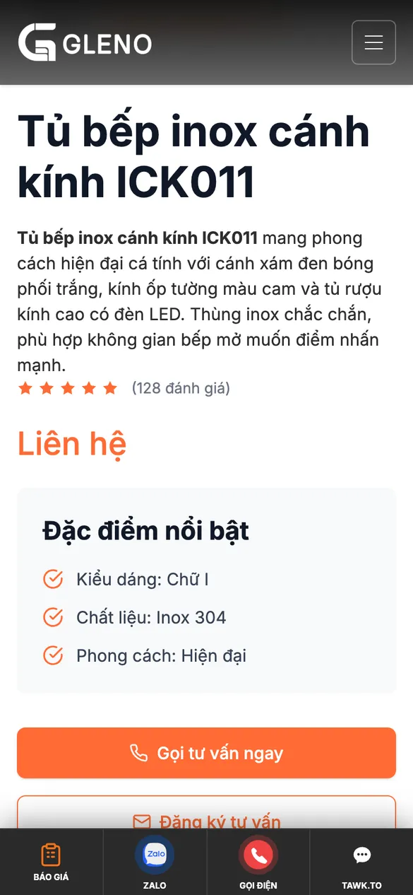 Xem chi tiết mẫu trên điện thoại