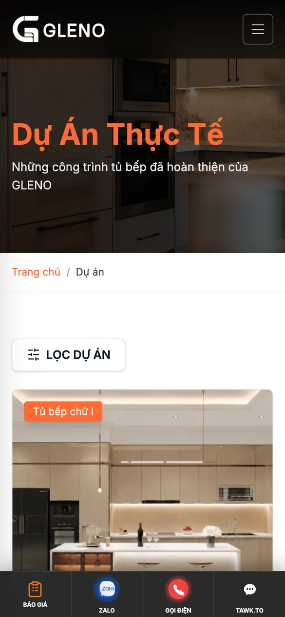 Dự án trên điện thoại