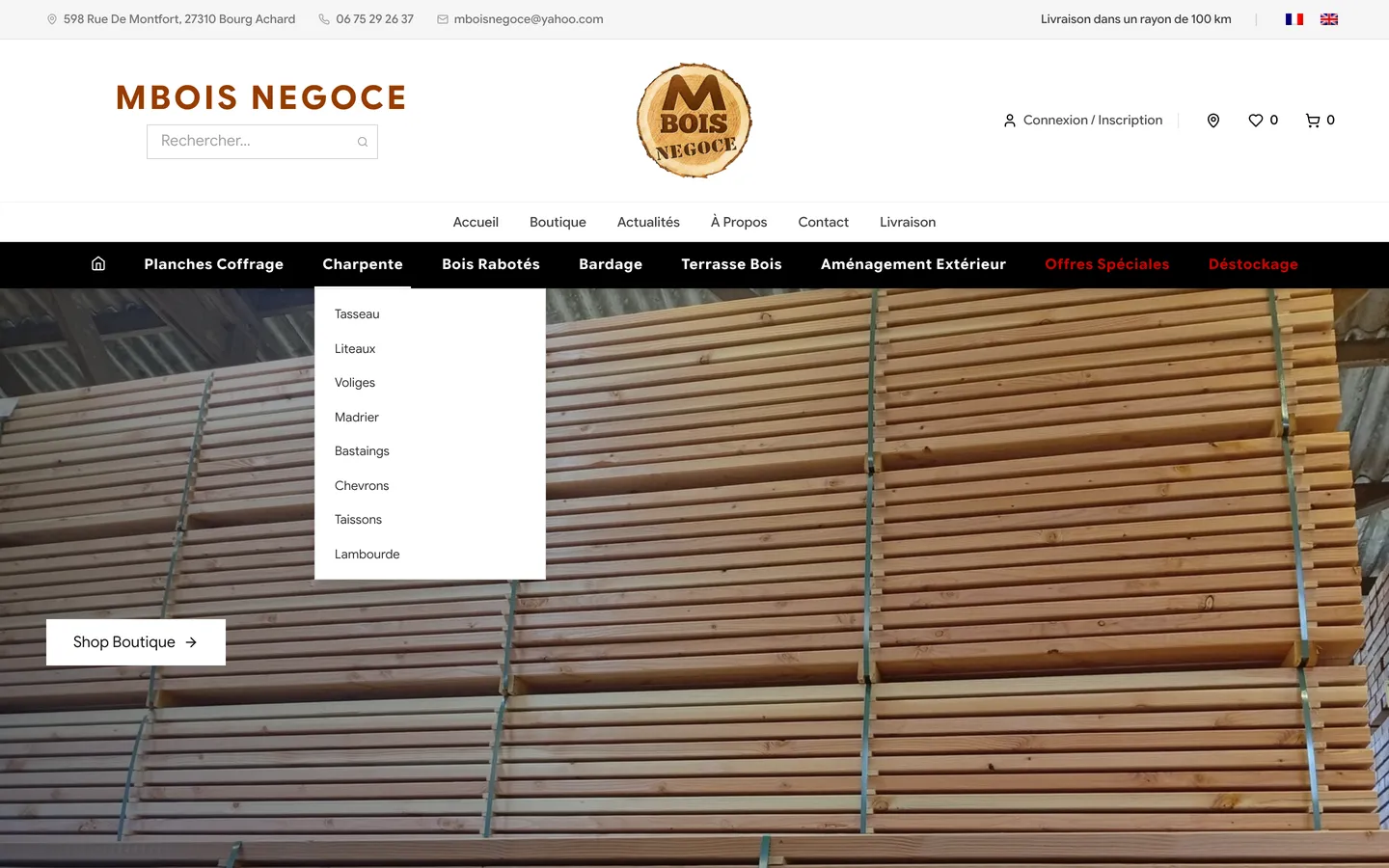 Category menu