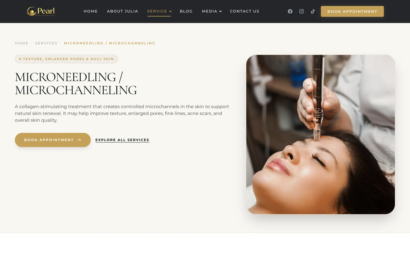 Treatments page