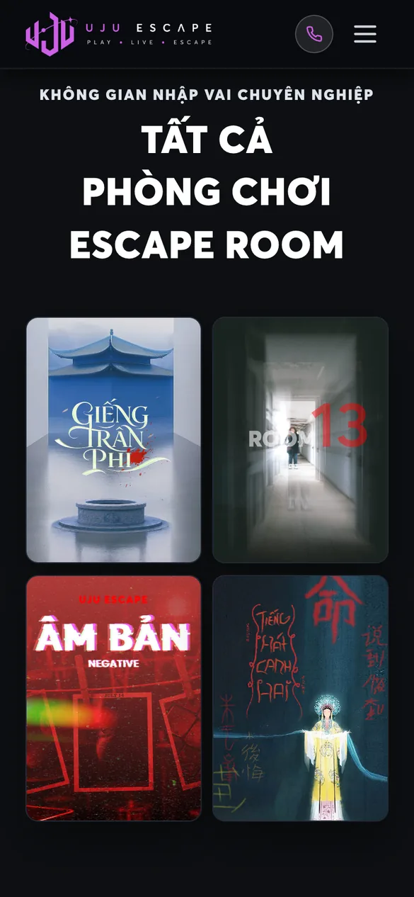 Choose a room on mobile