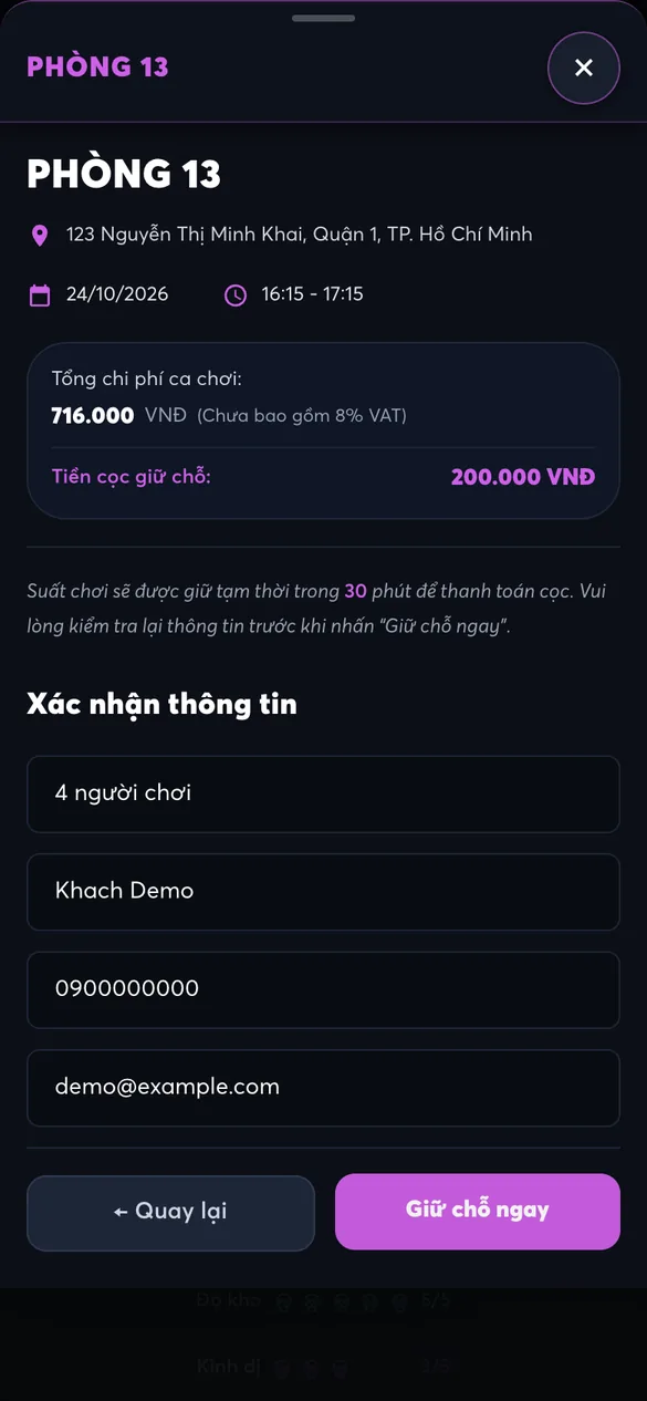 Hold a slot on mobile