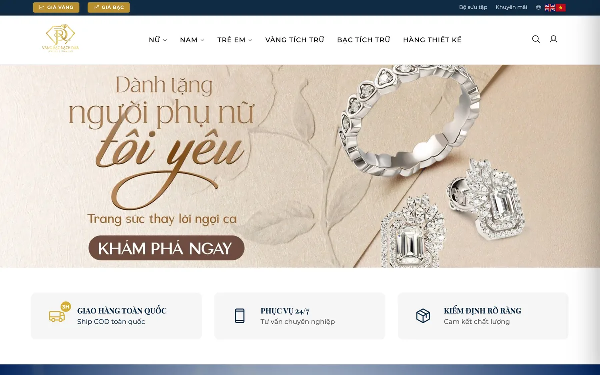 Rach Dua Gold & Silver website