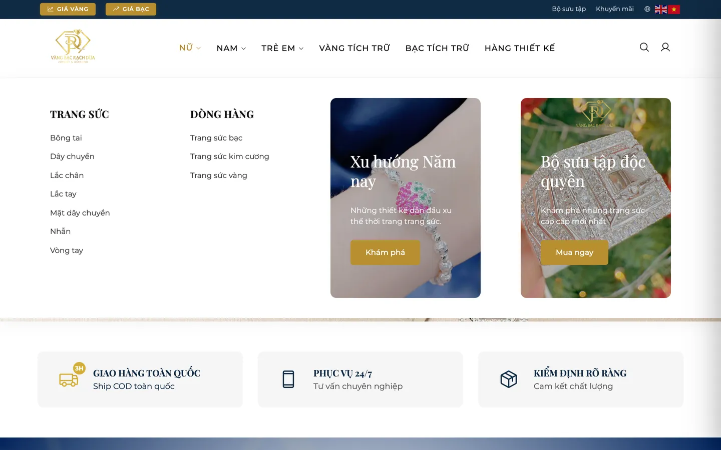 Menu theo người đeo