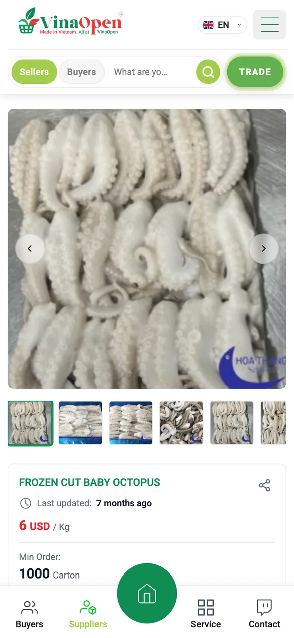 Chi tiết sản phẩm trên điện thoại
