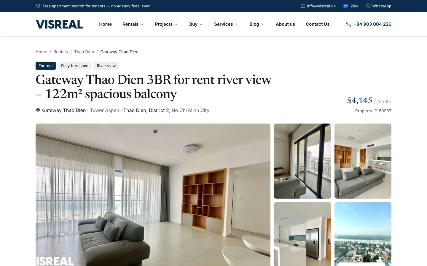 Apartment details