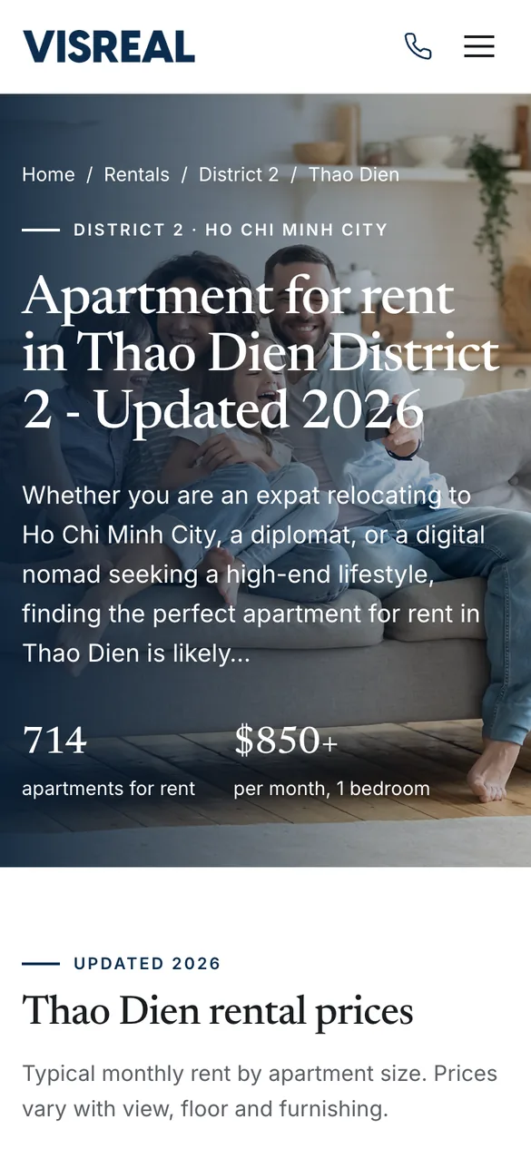 View the area on mobile