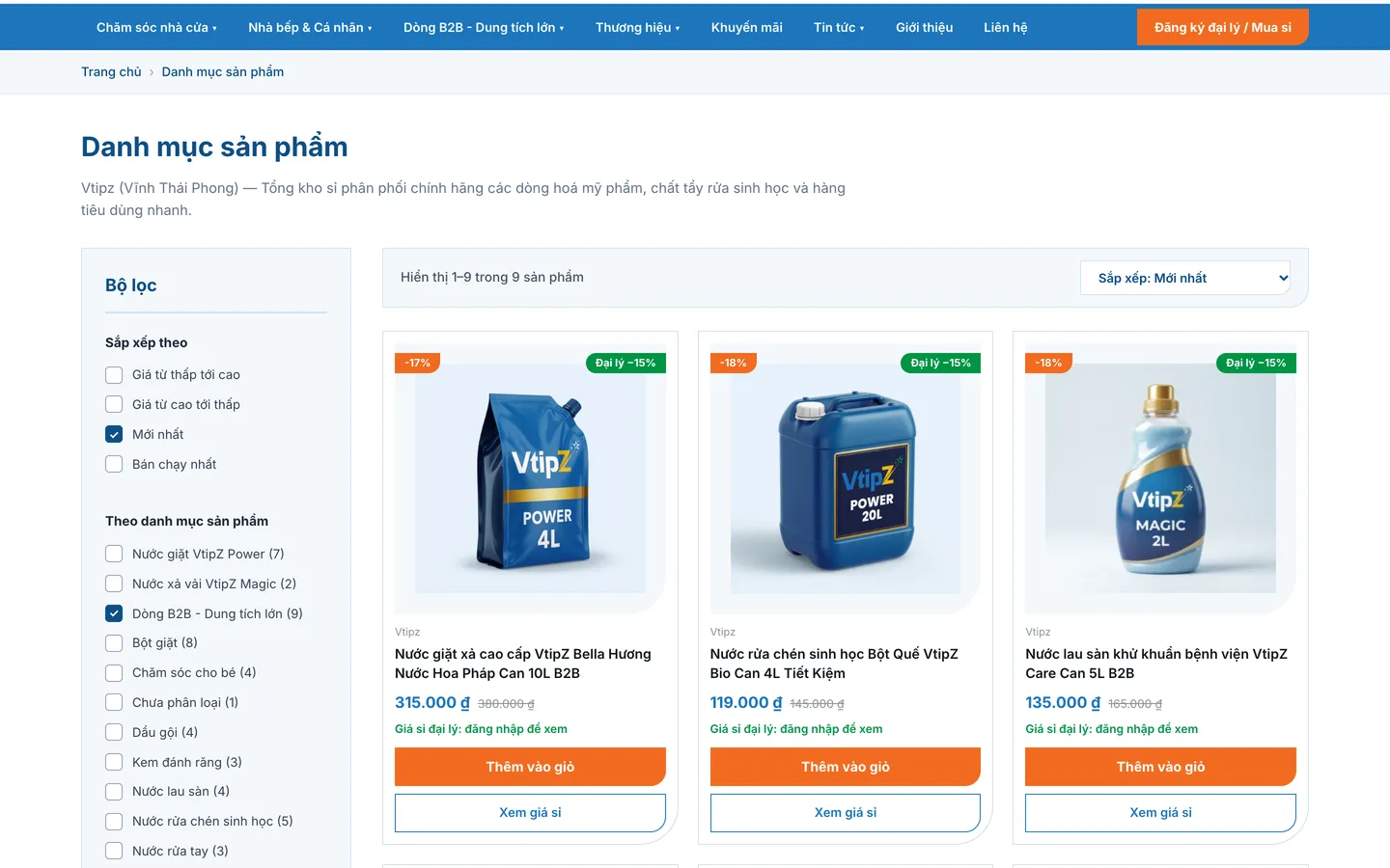 Product categories