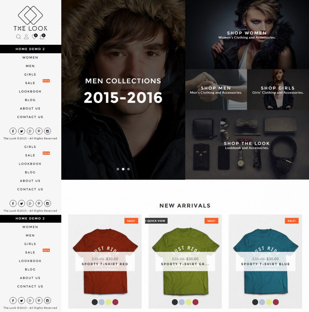 Mẫu Website thời trang The Look