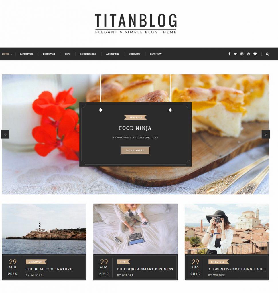 News Website Template – Titan Blog