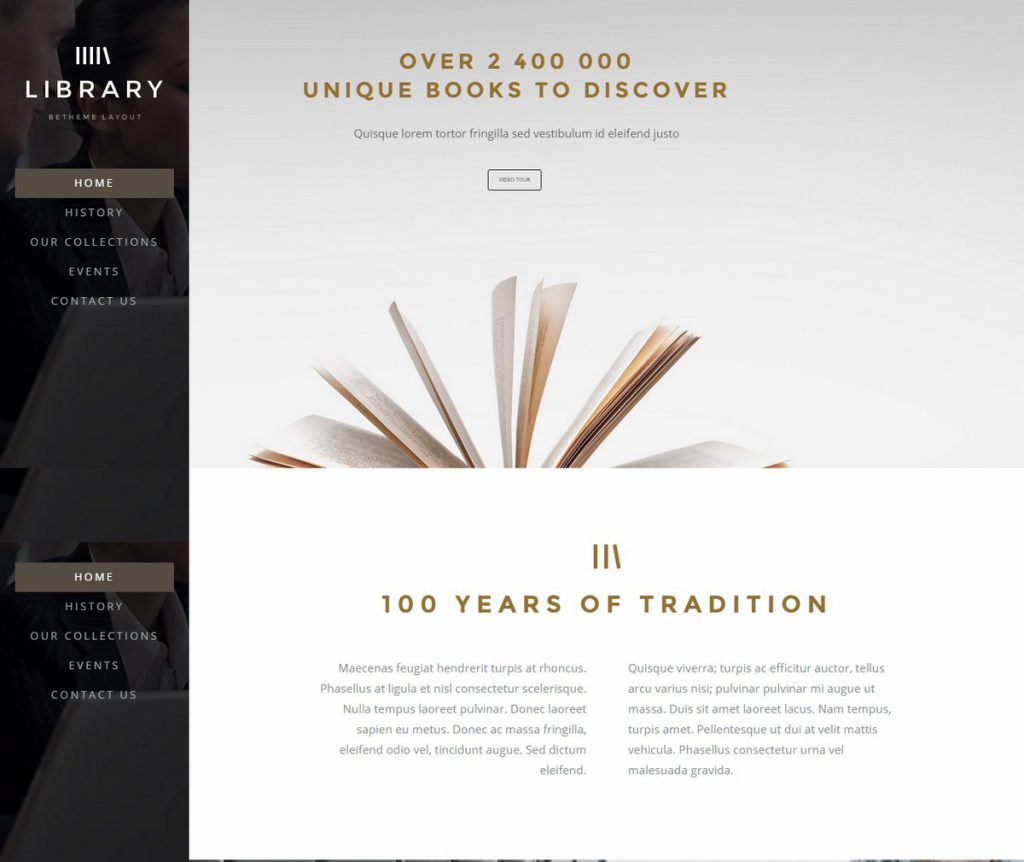 Mẫu website giới thiệu doanh nghiệp Library – 2052