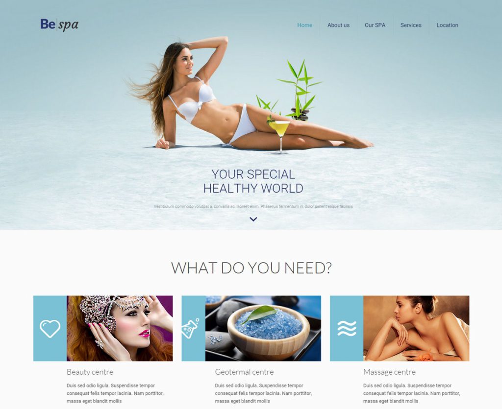 Spa Website Template