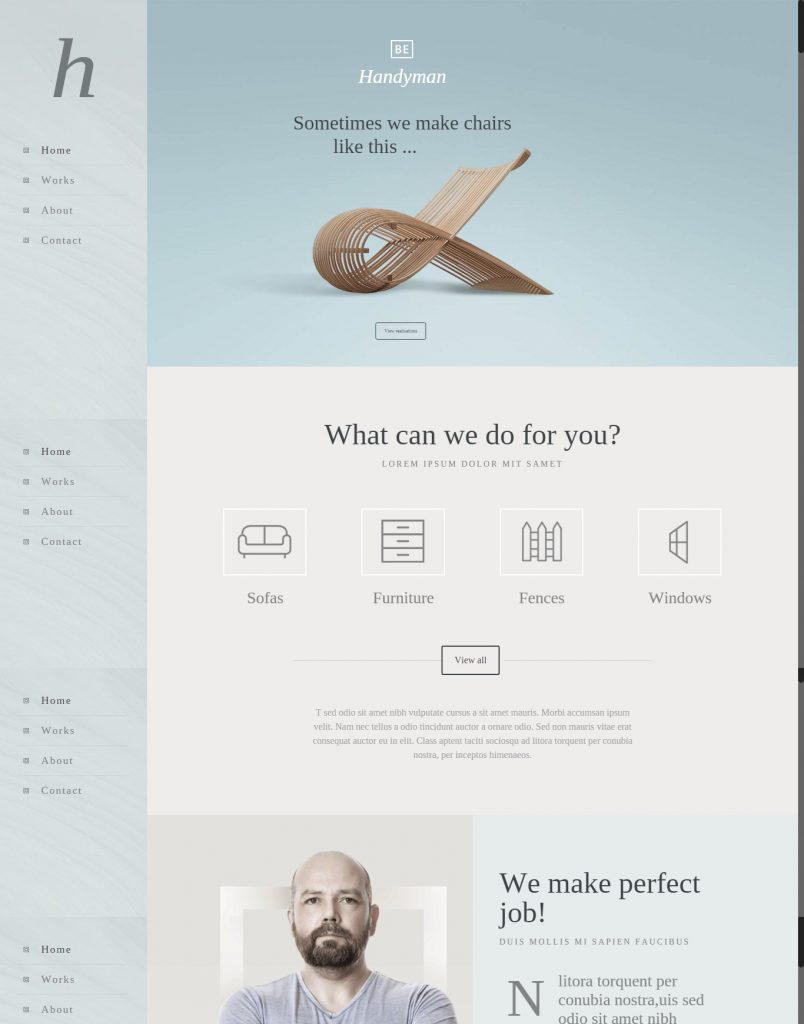 Mẫu website MẪU WEBSITE GIỚI THIỆU DOANH NGHIỆP – HANDYMAN