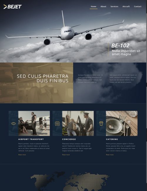 Mẫu website giới thiệu doanh nghiệp - Jet