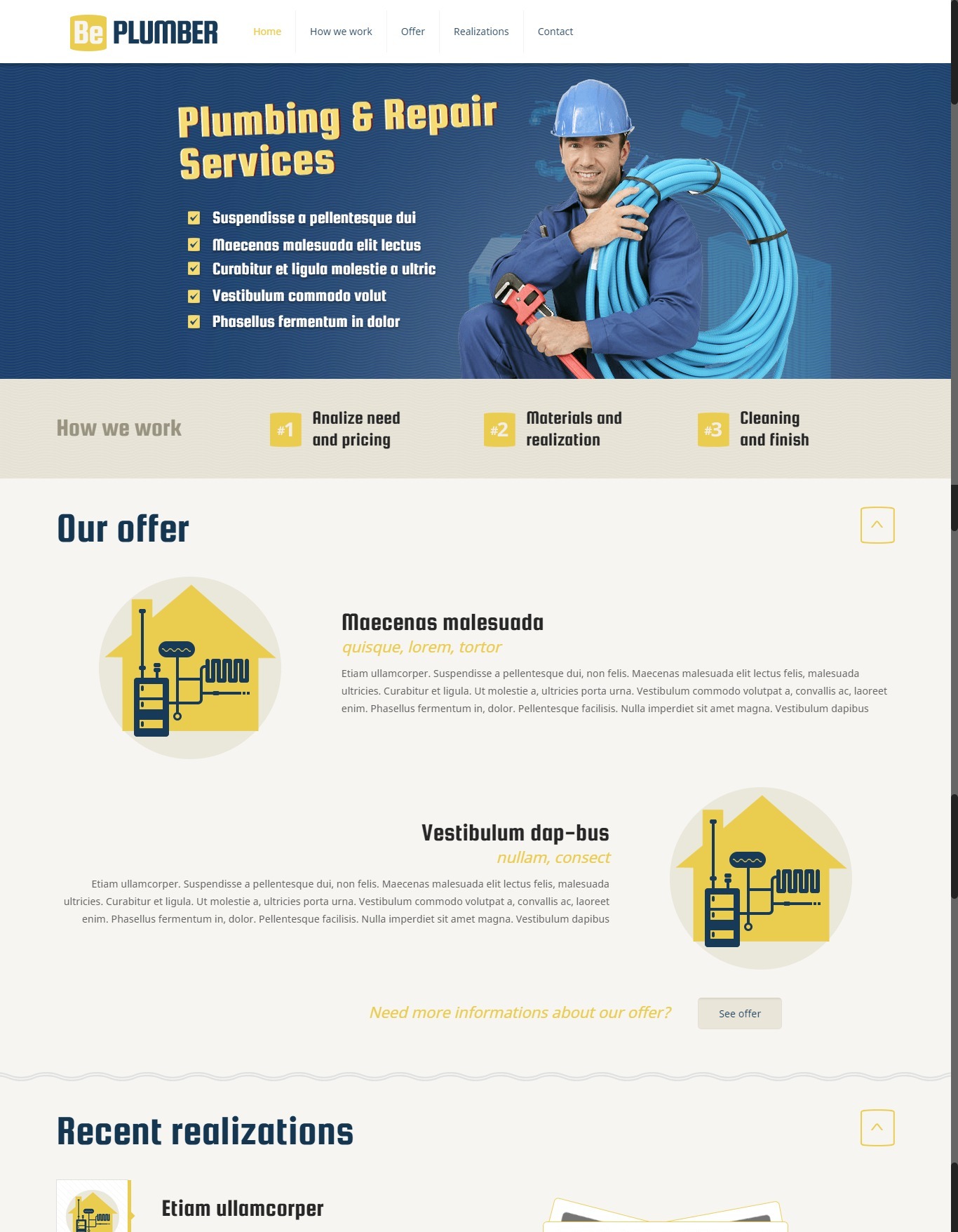 Mẫu website dịch vụ - Plumber