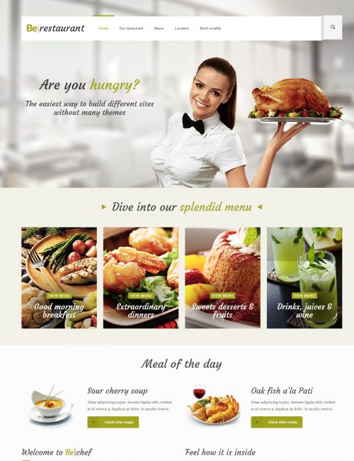 Mẫu website ẩm thực - nhà hàng - Restaurant