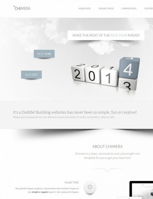 Mẫu Website giới thiệu công ty Chimera