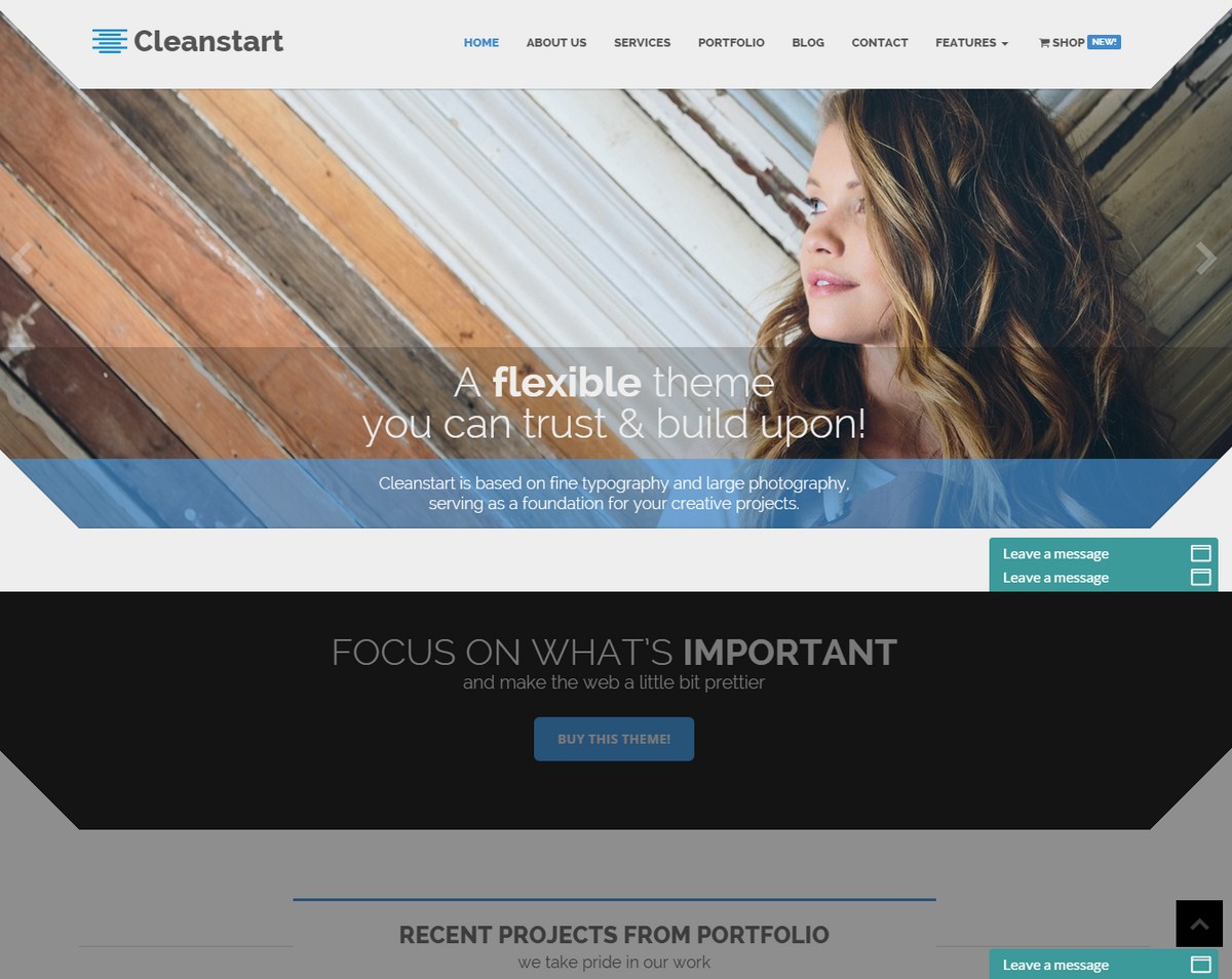 Mẫu Website giới thiệu công ty - CleanStart