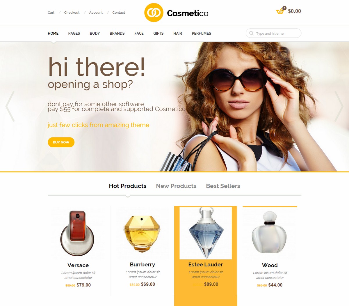 Thiết kế Web bán hàng - Mỹ phẩm - Cosmetico