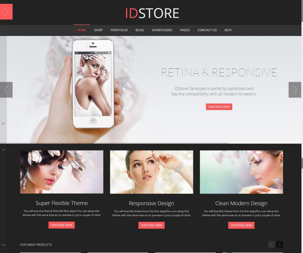 Mẫu Website bán hàng – thời trang – IDstore