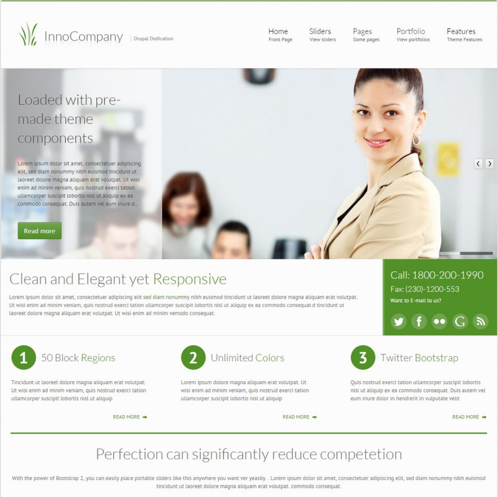 Mẫu Website giới thiệu công ty – Inno Company