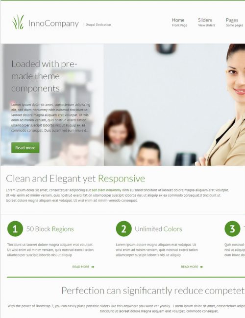 Mẫu Website giới thiệu công ty - Inno Company