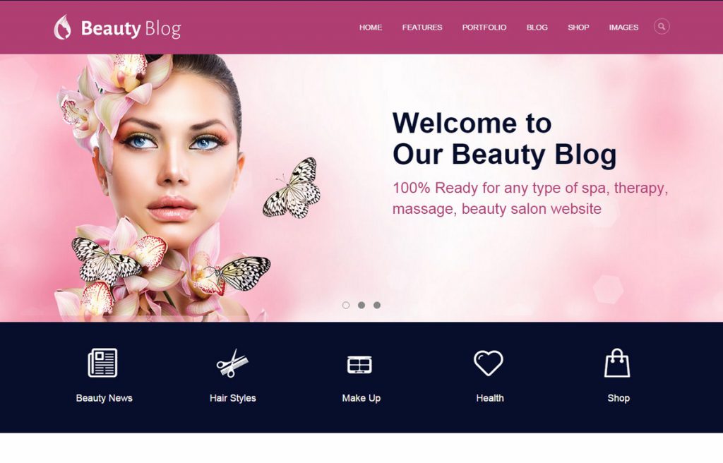 MẪU WEBSITE BÁN HÀNG – MỸ PHẨM – BEATY BLOG