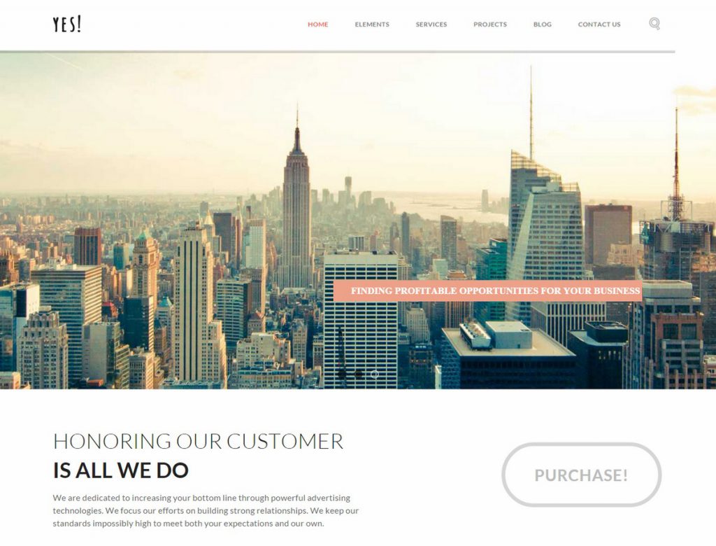 Mẫu website MẪU WEBSITE GIỚI THIỆU CÔNG TY – YES