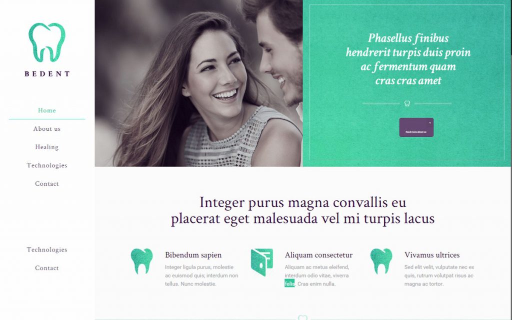 Mẫu website MẪU WEBSITE GIỚI THIỆU DOANH NGHIỆP DENTIST – 3779