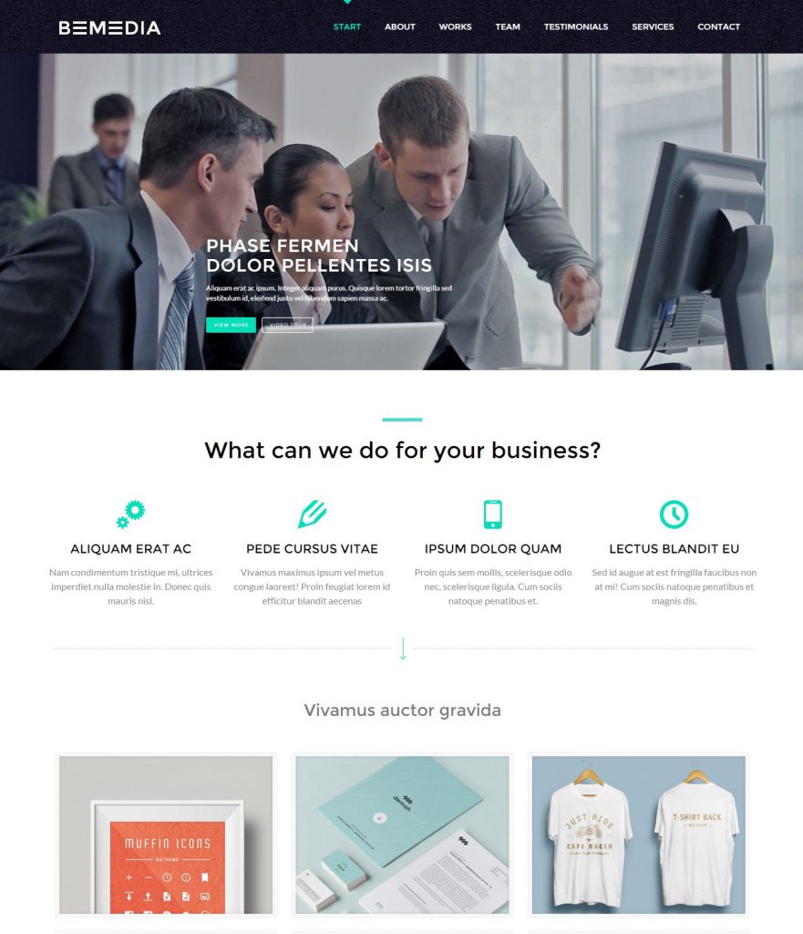 MẪU WEBSITE GIỚI THIỆU DOANH NGHIỆP MEDIA – 3776