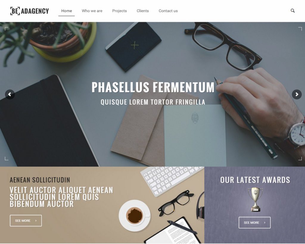 Mẫu website MẪU WEBSITE GIỚI THIỆU CÔNG TY- ADAGENCY