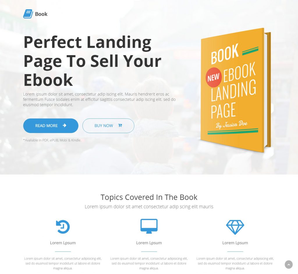 Mẫu website MẪU WEBSITE LANDING PAGE – GIỚI THIỆU SẢN PHẨM – BOOK