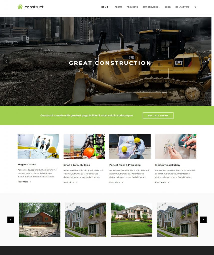 MẪU WEBSITE XÂY DỰNG – CONSTRUCT
