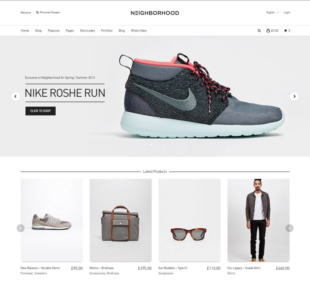 MẪU WEBSITE BÁN HÀNG THỜI TRANG – NEIGHBORHOOD