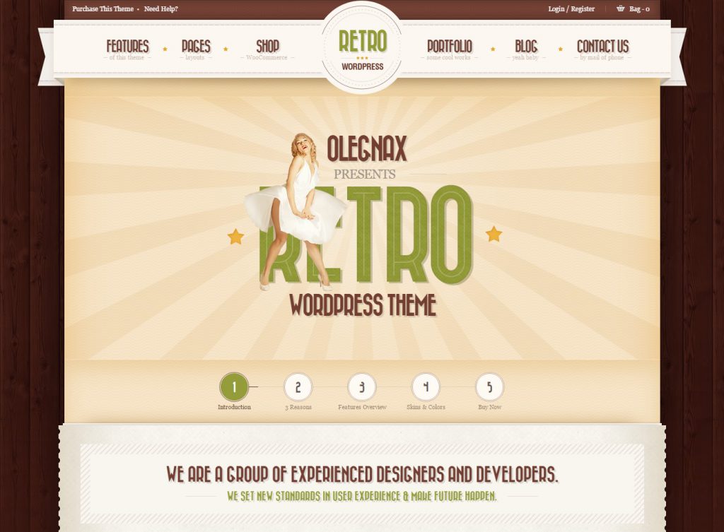 MẪU WEBSITE BÁN HÀNG – RETRO