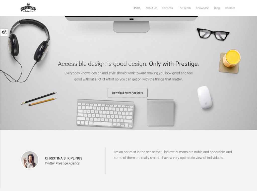MẪU WEB LANDING PAGE – PRESTIGE