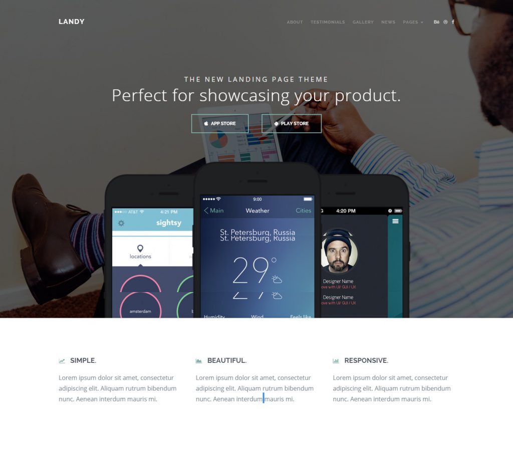 Mẫu website MẪU WEB LANDING PAGE – GIỚI THIỆU SẢN PHẨM – LANDY