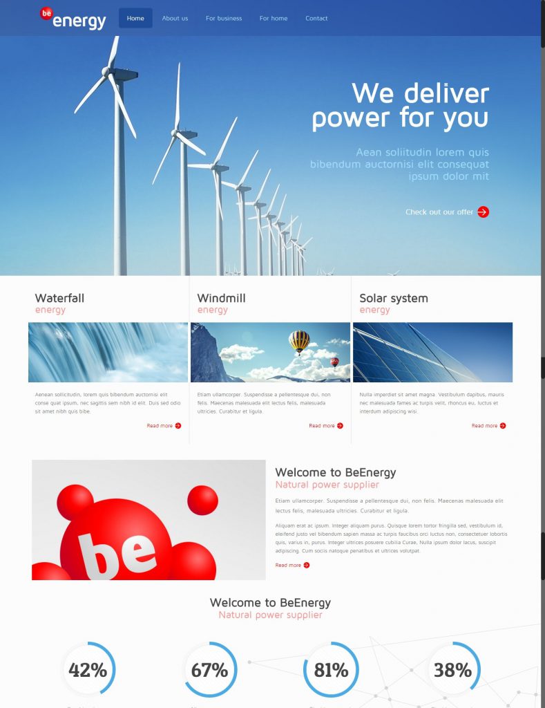 Mẫu website MẪU WEBSITE GIỚI THIỆU CÔNG TY – ENERGY