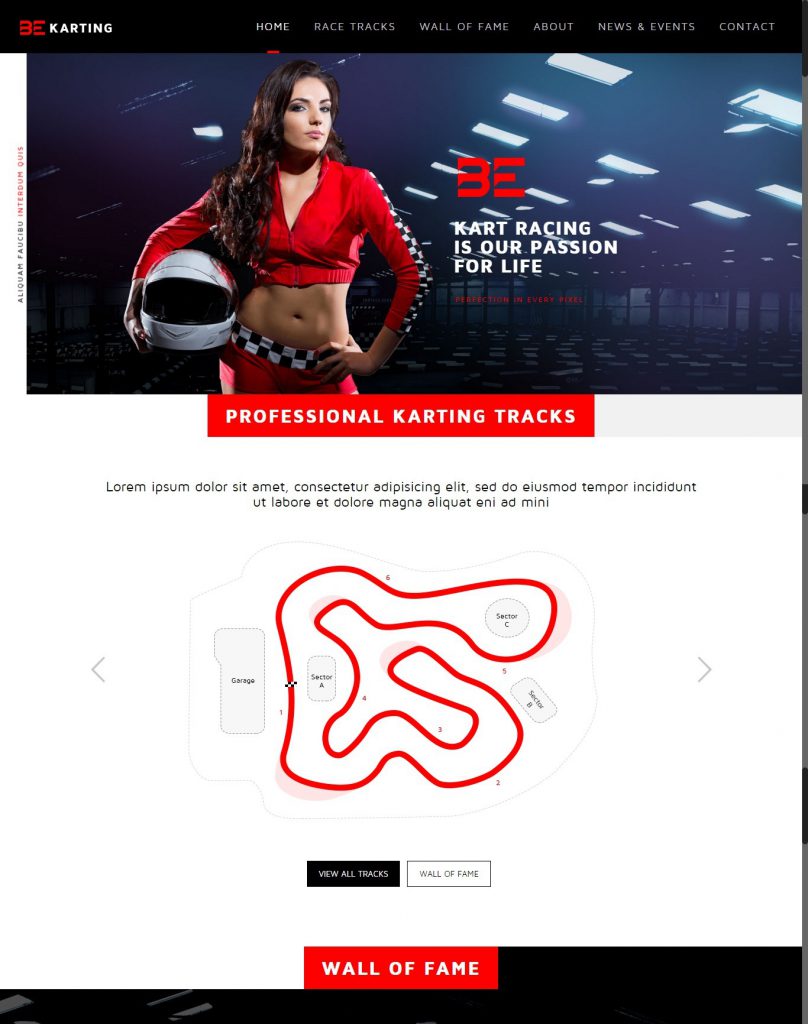 Mẫu website MẪU WEBSITE GIỚI THIỆU DOANH NGHIỆP KARTING – 4497