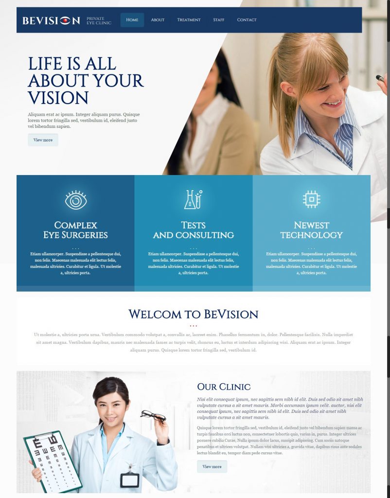 Mẫu website MẪU WEBSITE GIỚI THIỆU CÔNG TY – VISION
