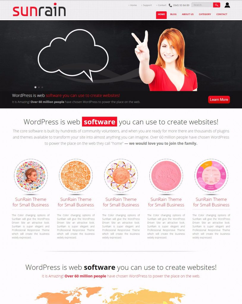 MẪU WEBSITE GIỚI THIỆU CÔNG TY – SUNRAIN