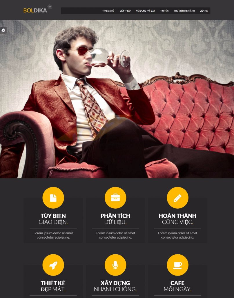 Mẫu website MẪU WEB GIỚI THIỆU DOANH NGHIỆP – BOLDIKA