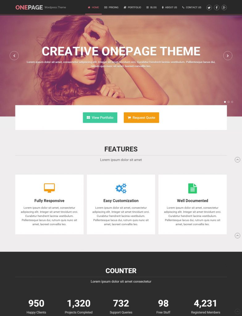 Mẫu website MẪU WEBSITE LANDING PAGE – ONE PAGE